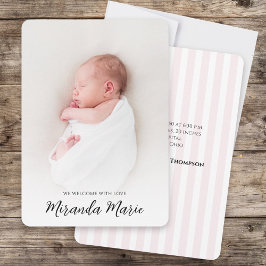 Baby Girl Simple Overlay Text Elegante Typografie