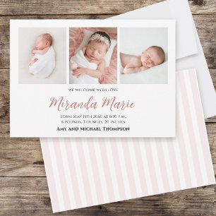 Baby Girl Simple Overlay Text Typografie Pink