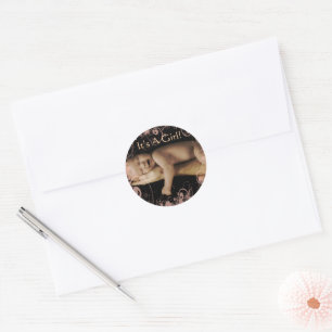 Baby Girl Stickers mit Ihrem Baby Foto