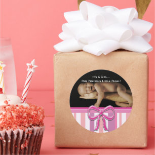 Baby Girl Stickers mit Ihrem Baby Foto