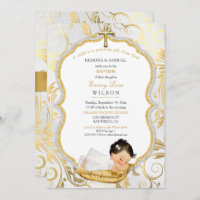 Baby Girl Taufe Christening Gold Cross