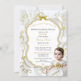 Baby Girl Taufe Kommune Christening Bibel Einladung
