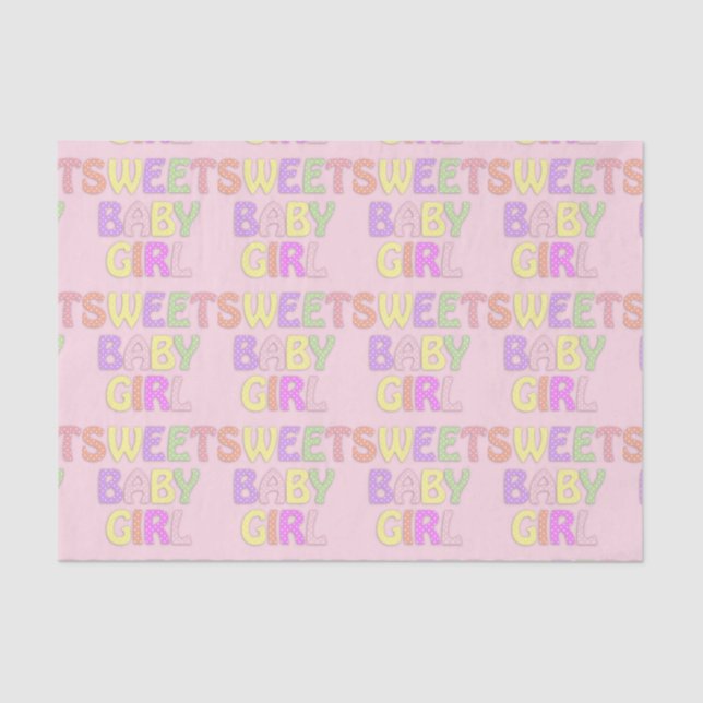 Baby Girl Tissue Paper Seidenpapier (Vorderseite)