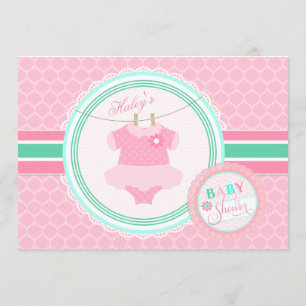 Baby Girl Tutu Dusche Einladung