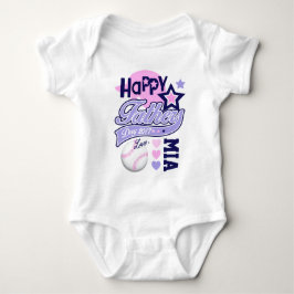 Baby Girl Vatertag Baseball Shirt