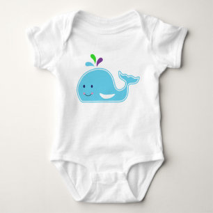 Baby Girl Whale Strampler