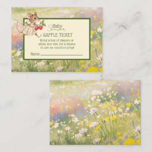 Baby Girl Woodland Tierdusche Visitenkarte