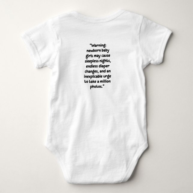 Baby Girlbodysuit Strampler (Rückseite)