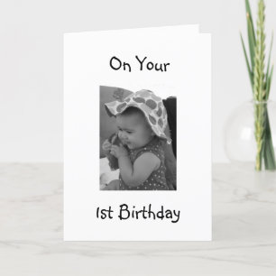 BABY GIRL'S 1. BIRTHDAY CARD KARTE