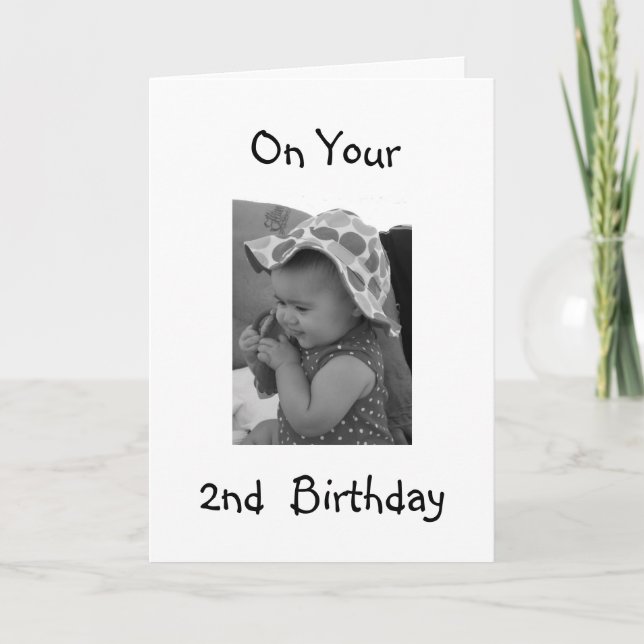 BABY GIRL'S ***2. GEBURTSTAG*** KARTE (Vorderseite)