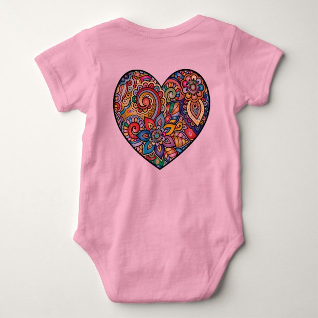 Baby Girl's Bodysuit Baby Strampler (Rückseite)