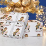 Baby Girls First Christmas Wrapping Paper Geschenkpapier<br><div class="desc">Entwurf von www.resaleclipart.com</div>