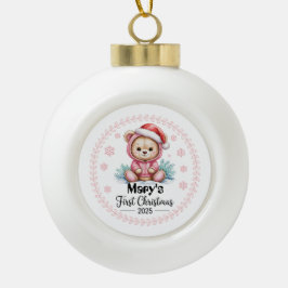 Baby Girl's First Weihnachten Ornament - Personali