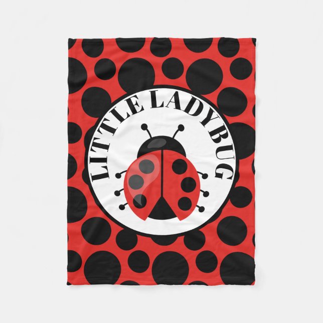 Baby Girls kleine Ladybug Decke (Vorderseite)