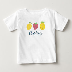 Baby Girl's Summer Tropical Fruit Trio T - Shirt