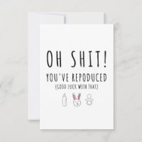 Baby Glückwunsch Karte zur Geburt - Reproduced