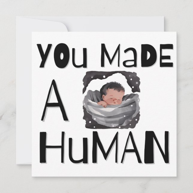 Baby Glückwunschkarte Feiertagskarte (Vorderseite)