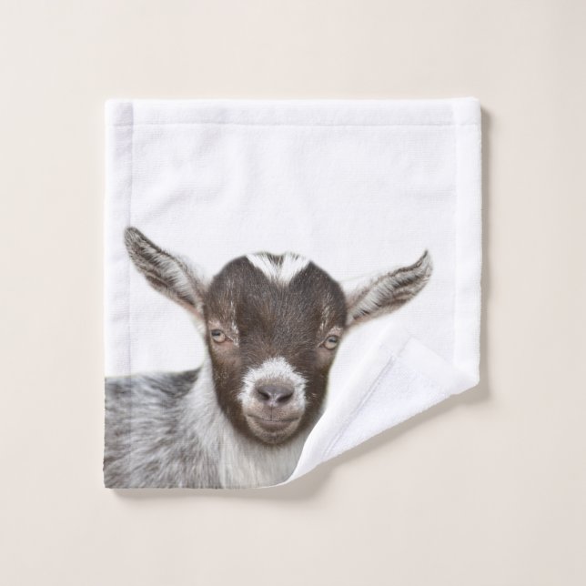 Baby Goat Farm Animal Badhandtuch Set (Waschlappen)