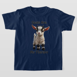 Baby Goat mit Fluffy Fur und hellen Ausdrücken T-Shirt
