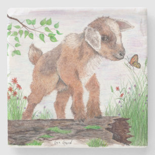 Baby Goat Stone Untersetzer