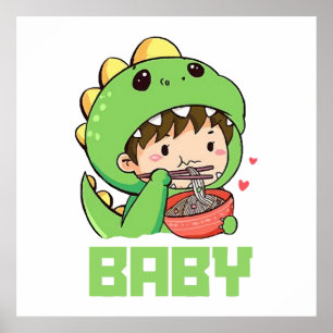 Baby Godzilla Poster