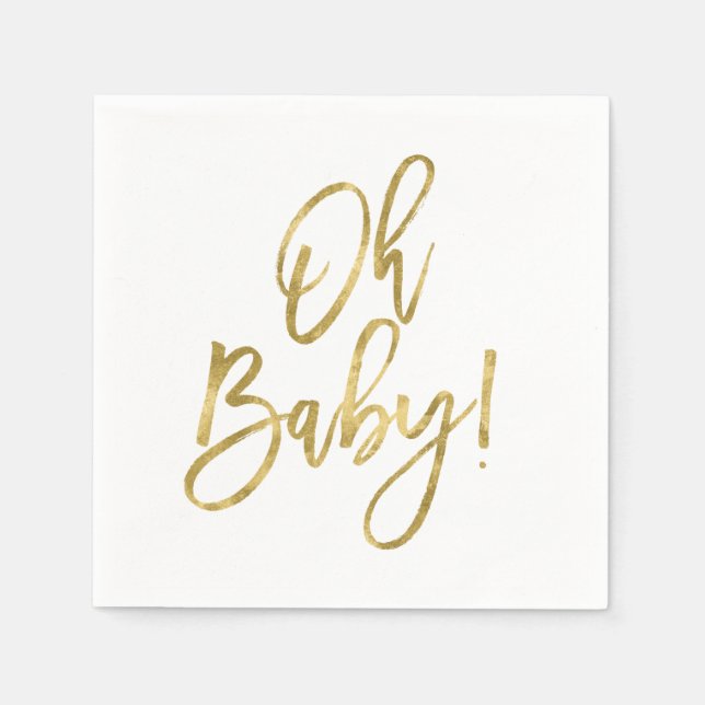 Baby Gold Serviette (Vorderseite)