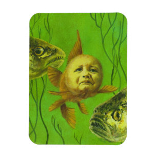Baby Goldfish Mutant Flexible Magnet