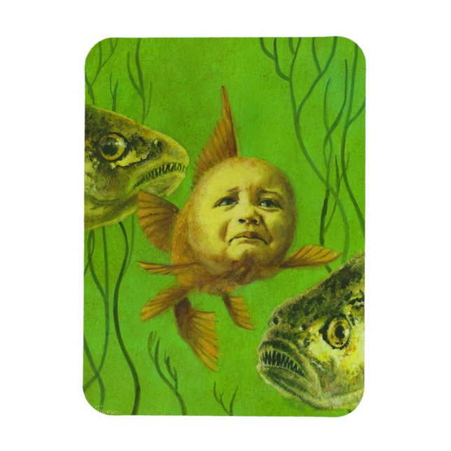 Baby Goldfish Mutant Flexible Magnet (Vertikal)