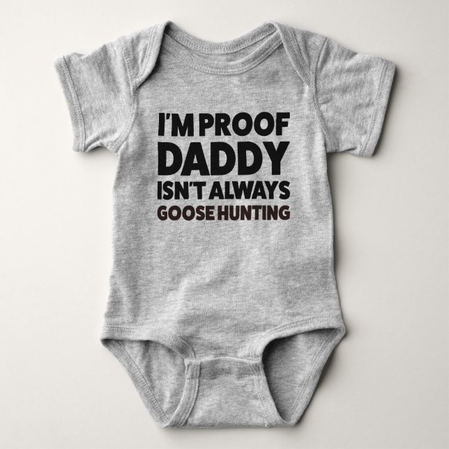 Baby Goose Hunting Jersey Bodysuit Shirt (Vorderseite)