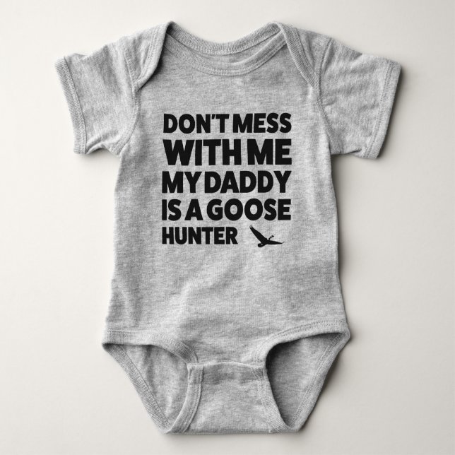 Baby Goose Hunting Jersey Bodysuit Shirt (Vorderseite)
