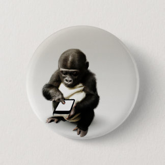 Baby gorilla Button / チビゴリラの缶バッジ Gorilla Life