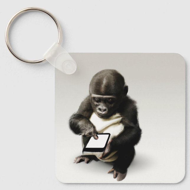Baby gorilla Keyholder / チビゴリラのキーホルダー　Gorilla Life Schlüsselanhänger (Vorderseite)