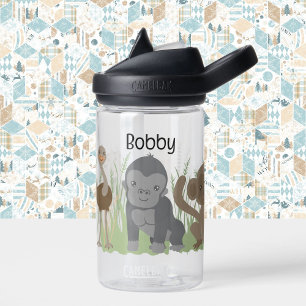 Baby Gorilla Monkey Giraffe Name Kind Sip hinzufüg Trinkflasche