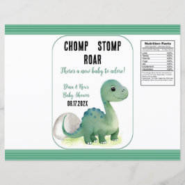 Baby Green Dinosaur Chomp Stomp Roar Chip Bag