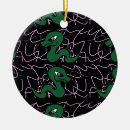 Baby Green Dragon Keramik Ornament