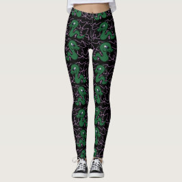 Baby Green Dragon Muster Leggings