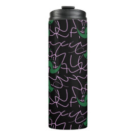 Baby Green Dragon Muster Thermosbecher