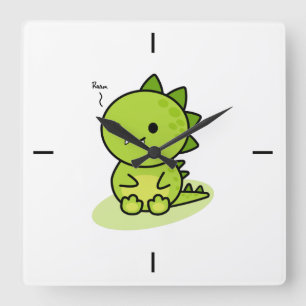 Baby Green Dragon Wanduhr