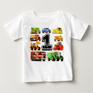 Baby-große LKW-1. Geburtstag Baby T-shirt