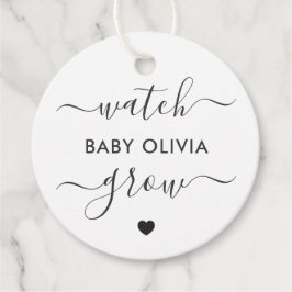 Baby Grow, Pflanze Geschenktafel, Gefälligkeitstem Geschenkanhänger