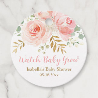 Baby Grow Succulent Fevor Tags, Babydusche Geschenkanhänger
