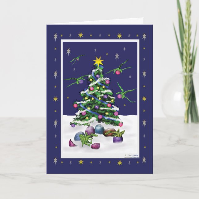Baby-grüne Drache-Weihnachtskarte Feiertagskarte (Vorderseite)