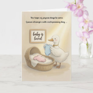 Baby-Grußkarte Christlicher Glaube Herzschlag Karte