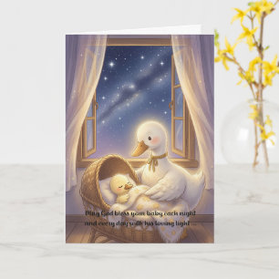 Baby-Grußkarte Christlicher Glaube - Liebend Karte