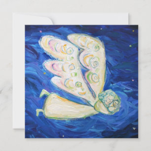 Baby Guardian Angel Art Custom Einladung