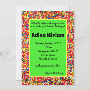 Baby-Gummibälle Helle Einladung