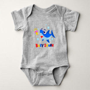Baby-Haifisch-Baby-Fußball-Bodysuit Baby Strampler