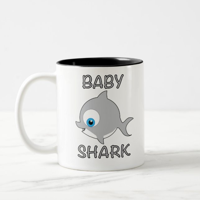 BABY-HAIFISCH ZWEIFARBIGE TASSE (Links)
