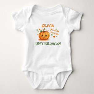 Baby Halloween Süßer Kürbis  Strampler