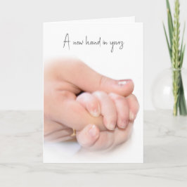 Baby Hand Glückwunsch Karte